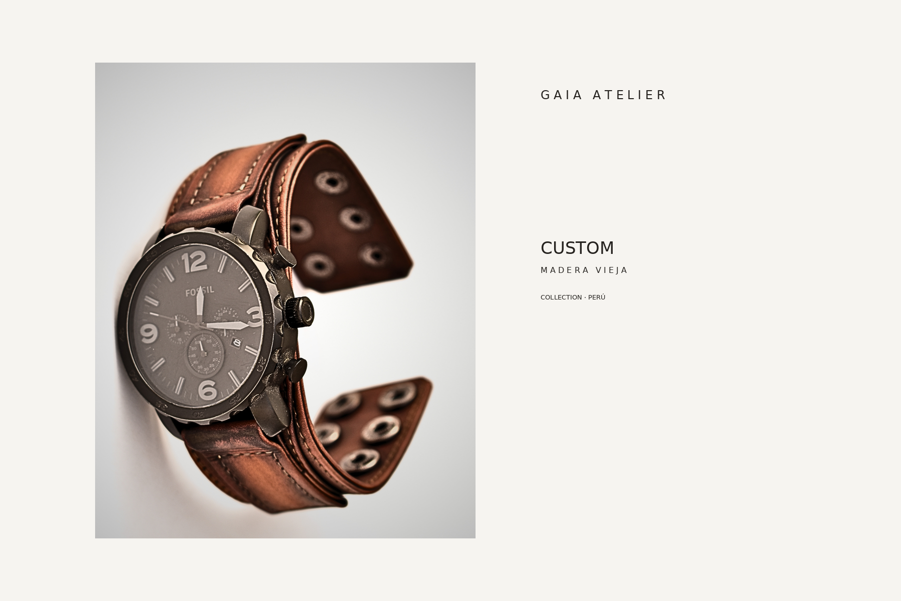 CUSTOM · Madera Vieja de GAIA ATELIER, portada